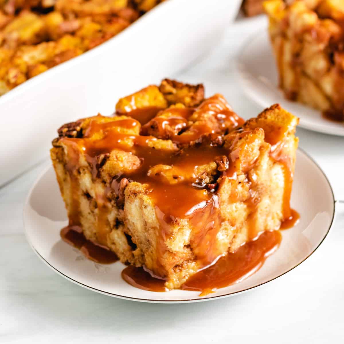 Pumpkin bread pudding