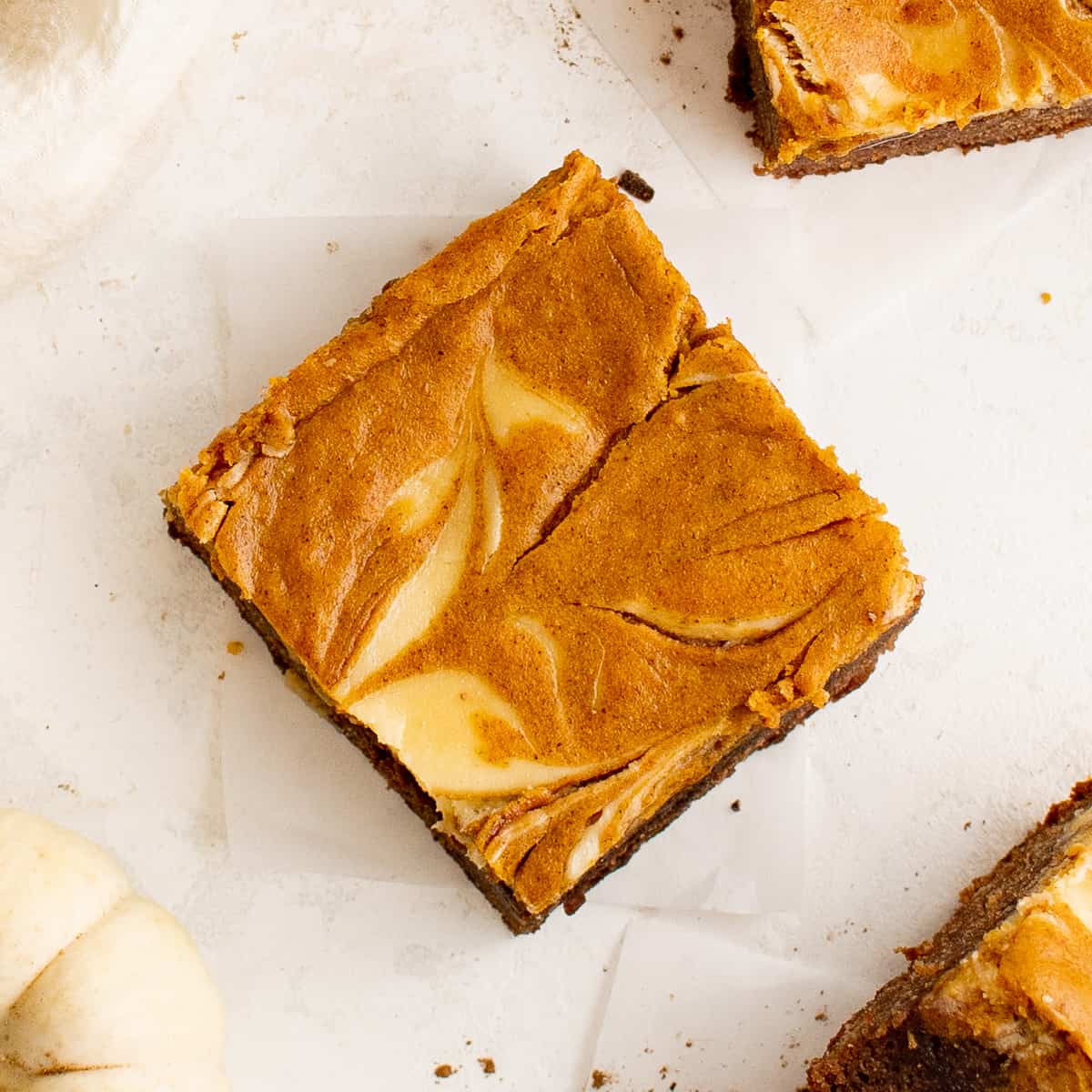 Pumpkin brownies