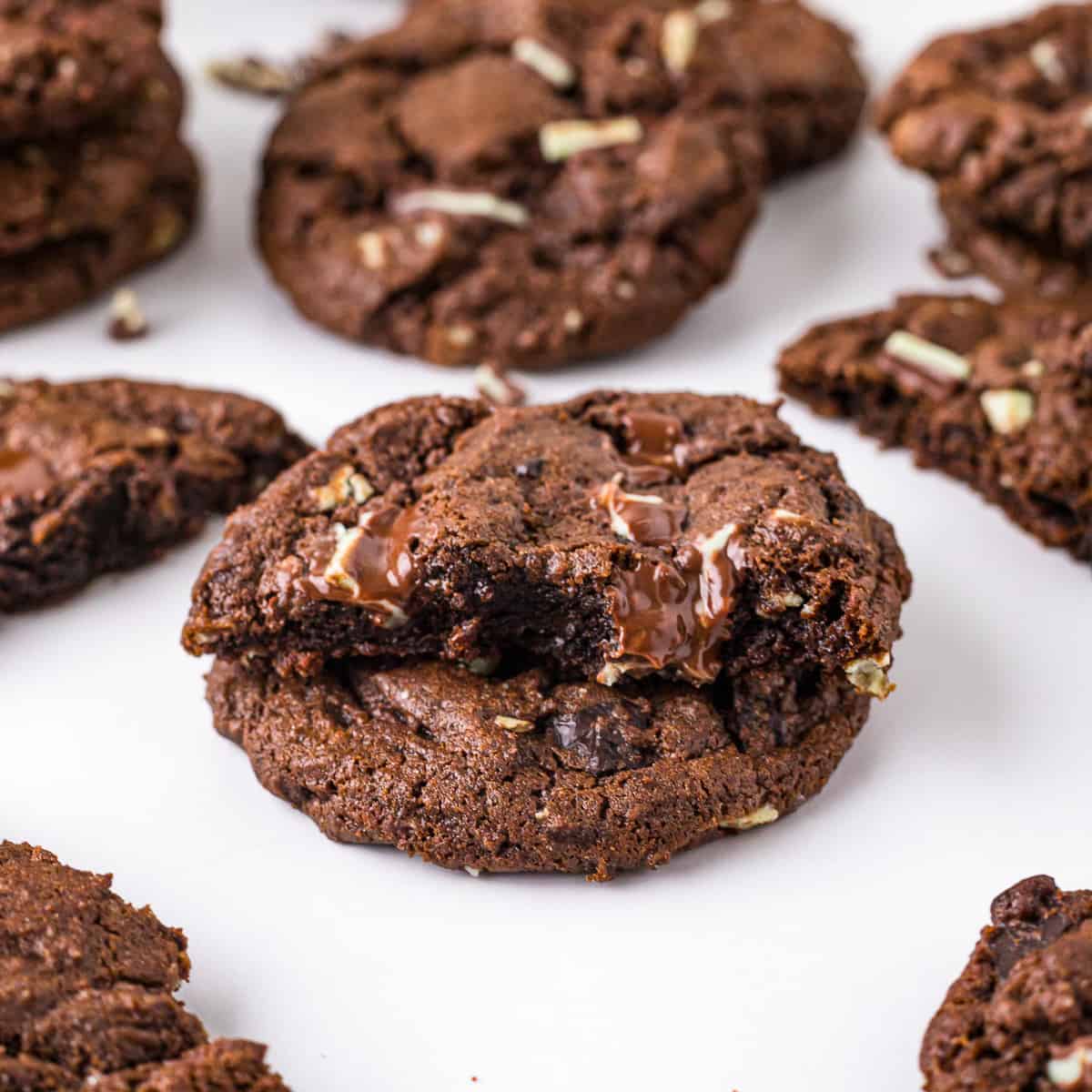 Chocolate mint cookies