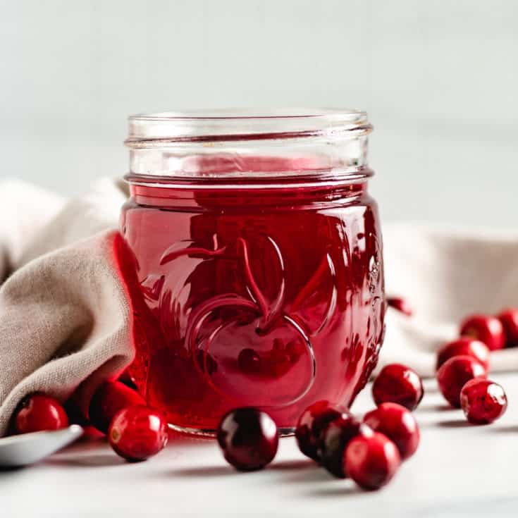 Cranberry simple syrup featured image cranberry simple syrup