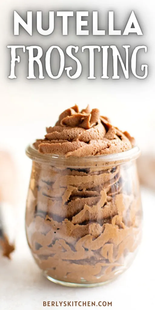 Nutella frosting in a jar.