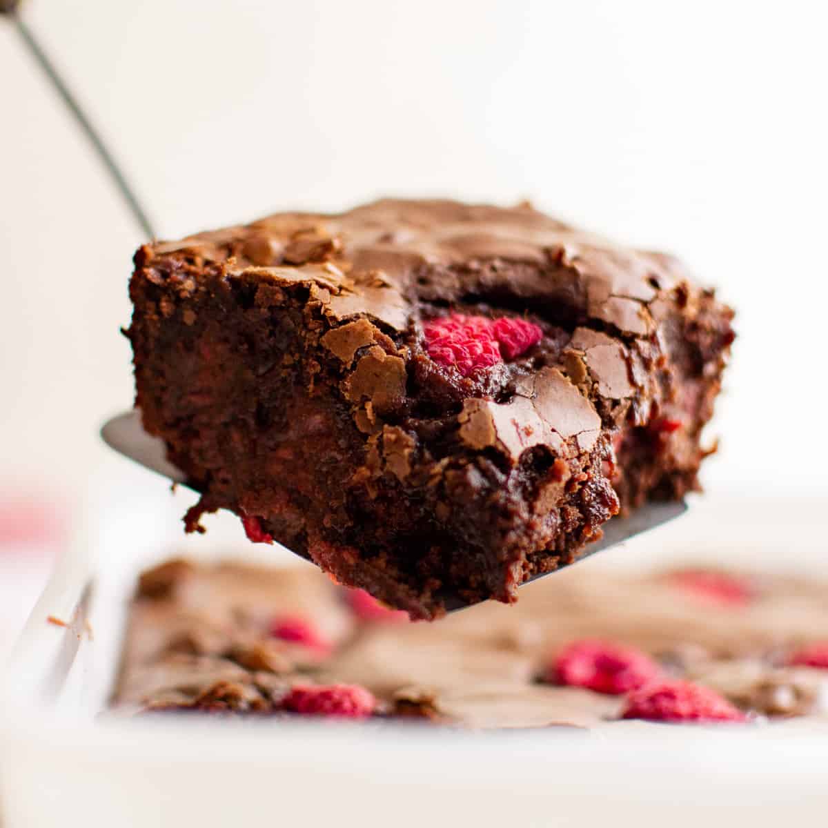 Raspberry brownies