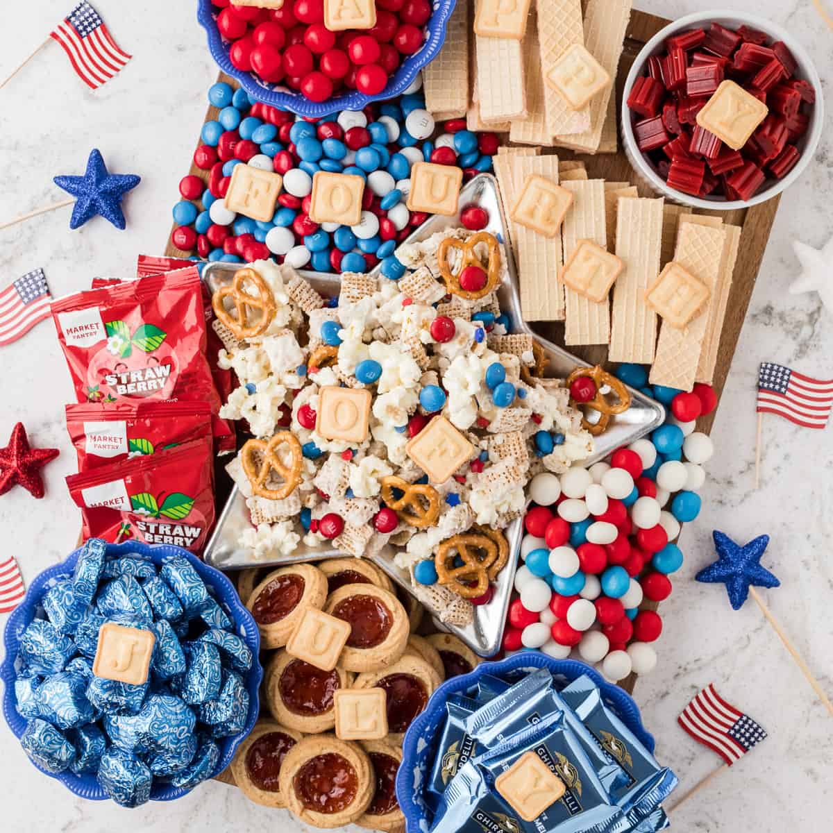 4th of july snack board