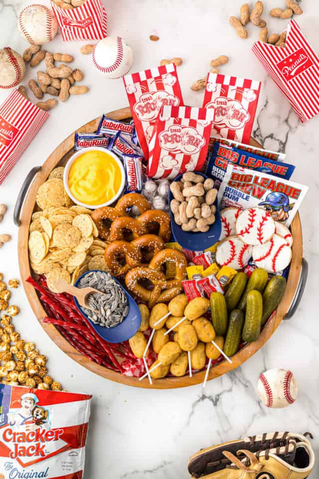 Baseball Snack Board