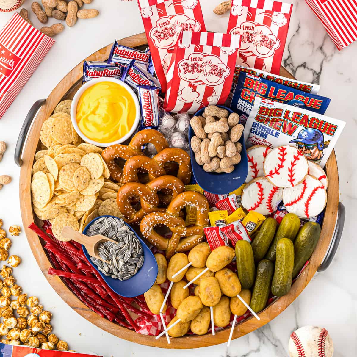 Baseball snack board