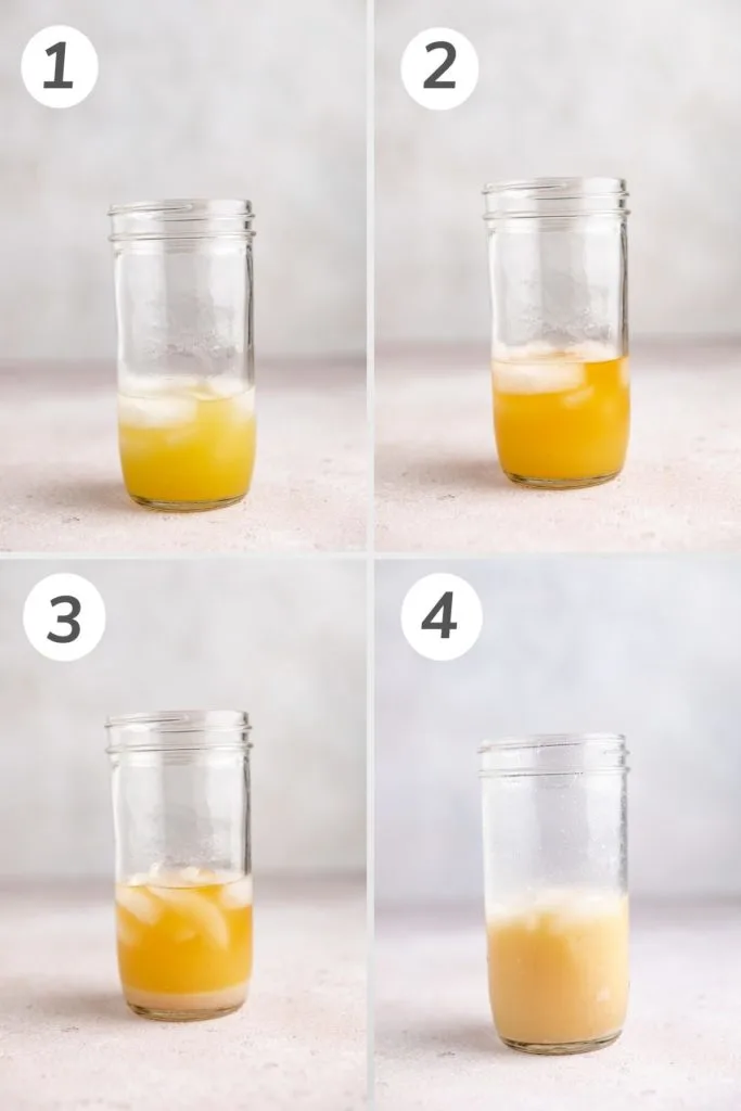 Collage showing how to make a painkiller.