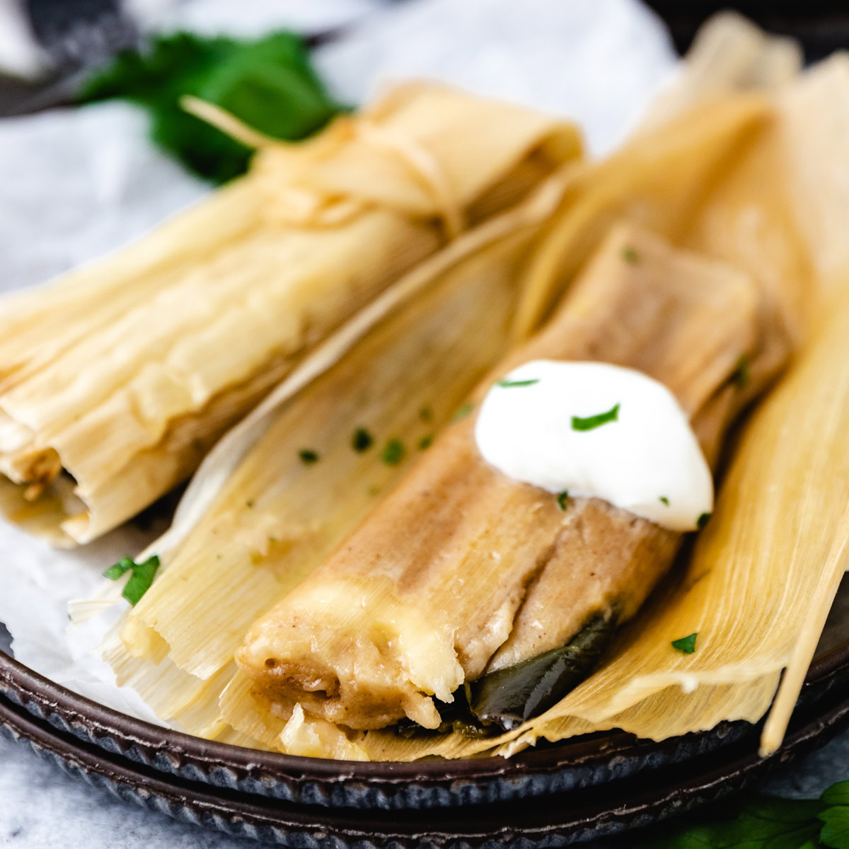 Vegetarian Banana Leaf Tamales Recipe