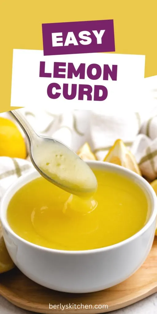 Large bowl of fresh made lemon curd.
