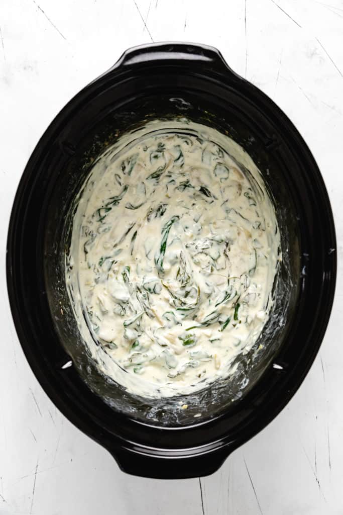 Crock Pot Spinach Artichoke Dip - A Southern Soul