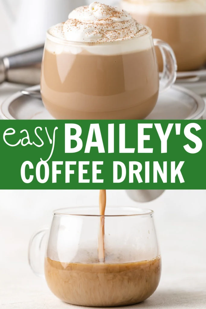 Coffee with Bailey's Irish Cream added.