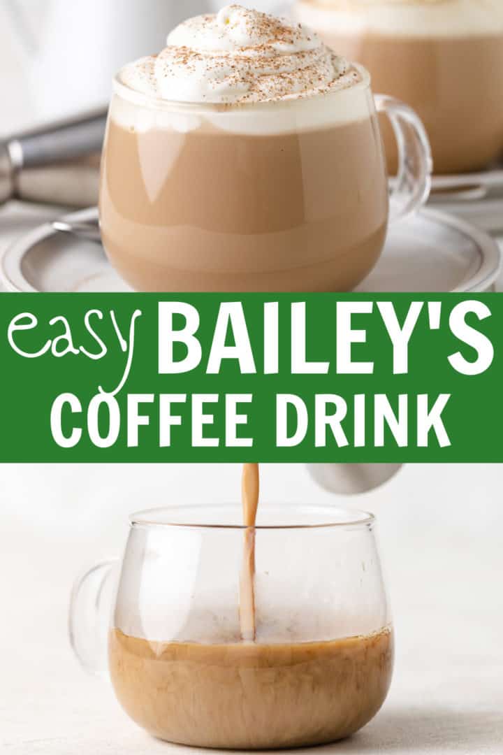 Coffee with bailey's irish cream added.