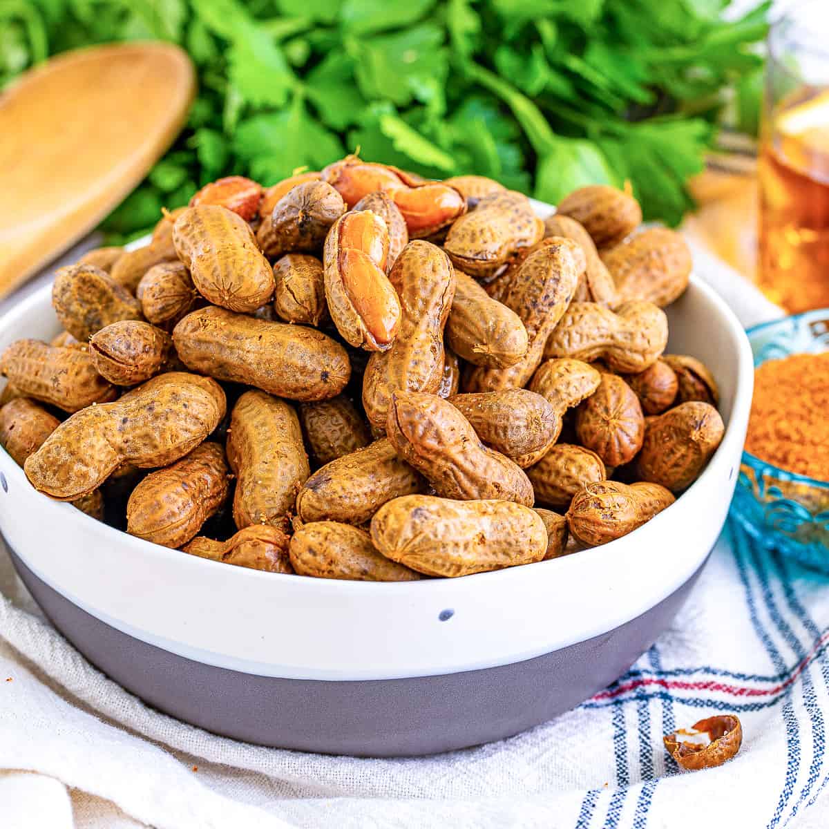 Cajun boiled peanuts