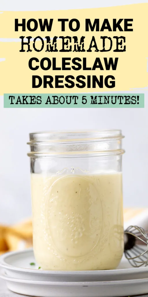 Jar of dressing on two plates.