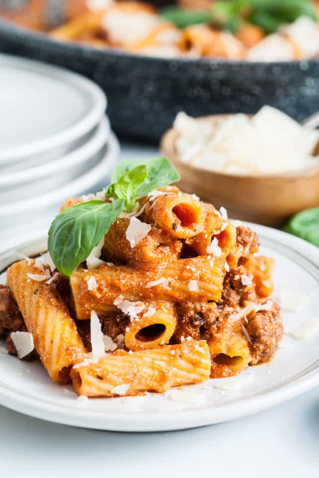 Rigatoni Pasta With Cottage Cheese