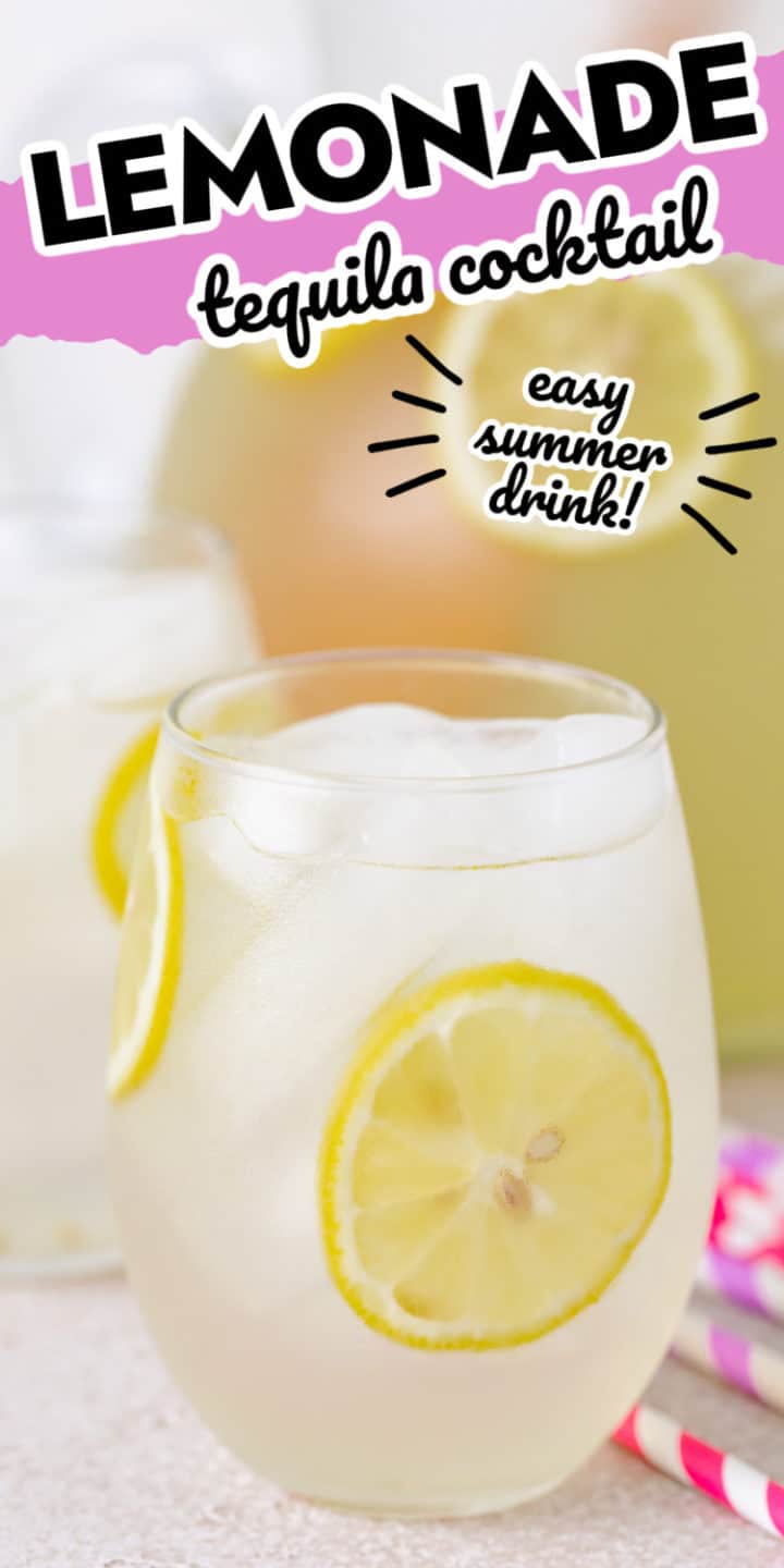 Glass of lemonade next to straws.