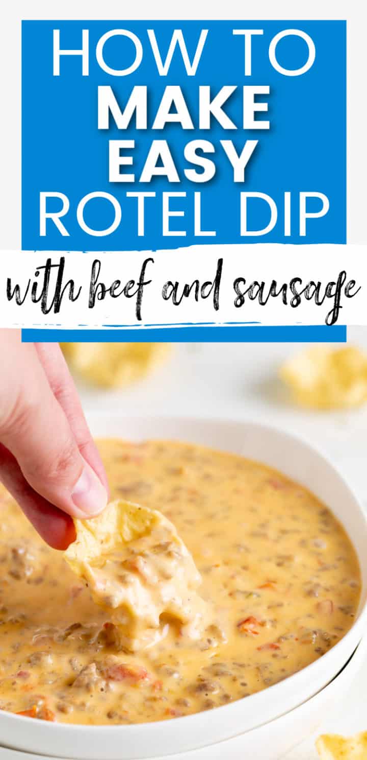 Chip dipping rotel dip.