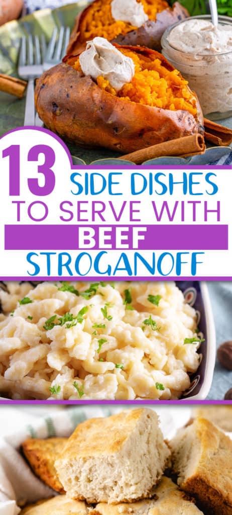 Sides to serve with beef stroganoff.