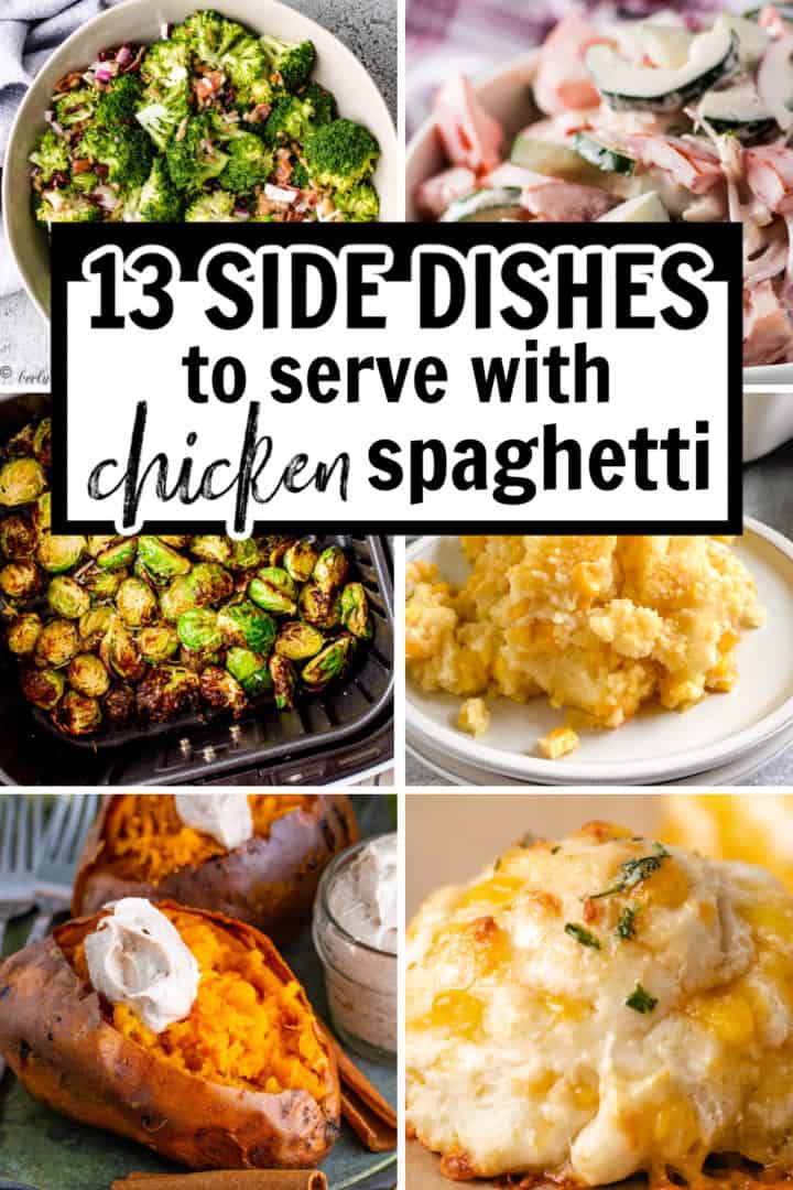 Chicken spaghetti side dish recipes.