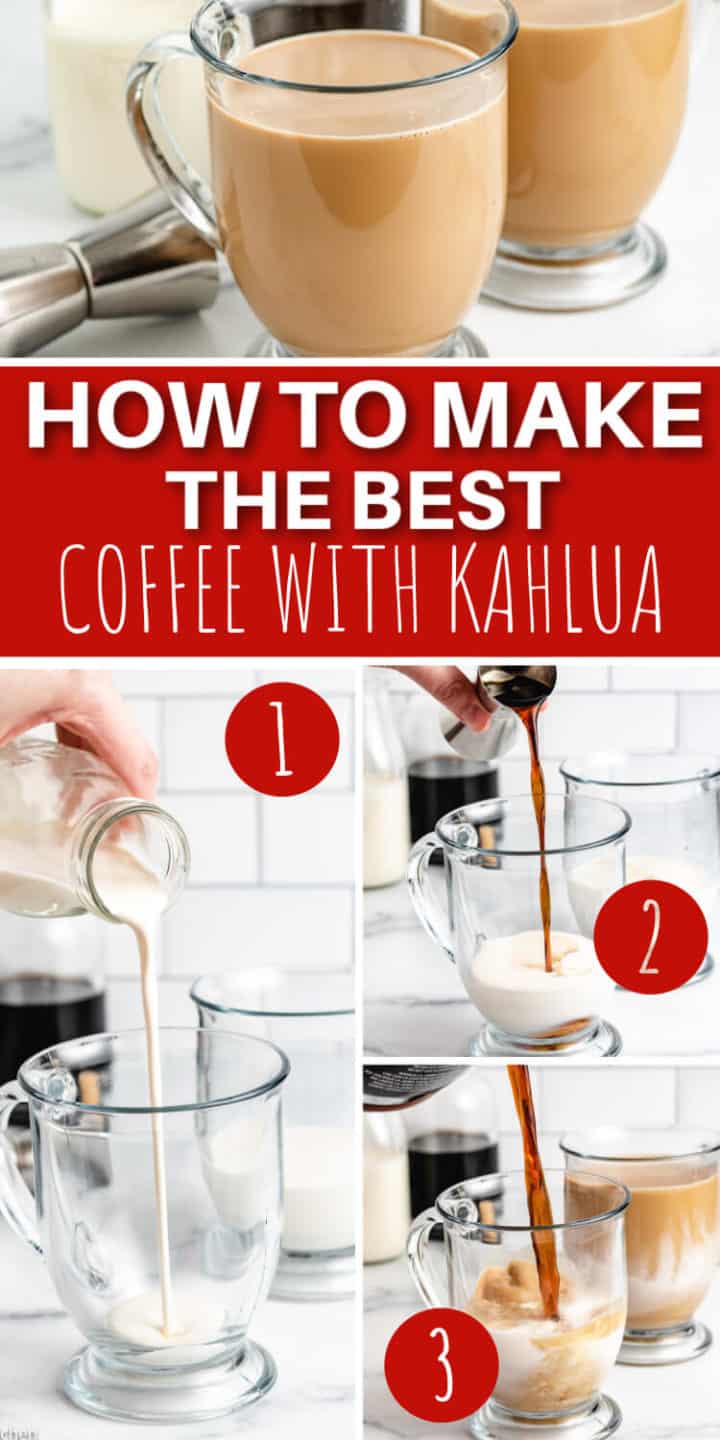 College showing how to make a coffee cocktail.