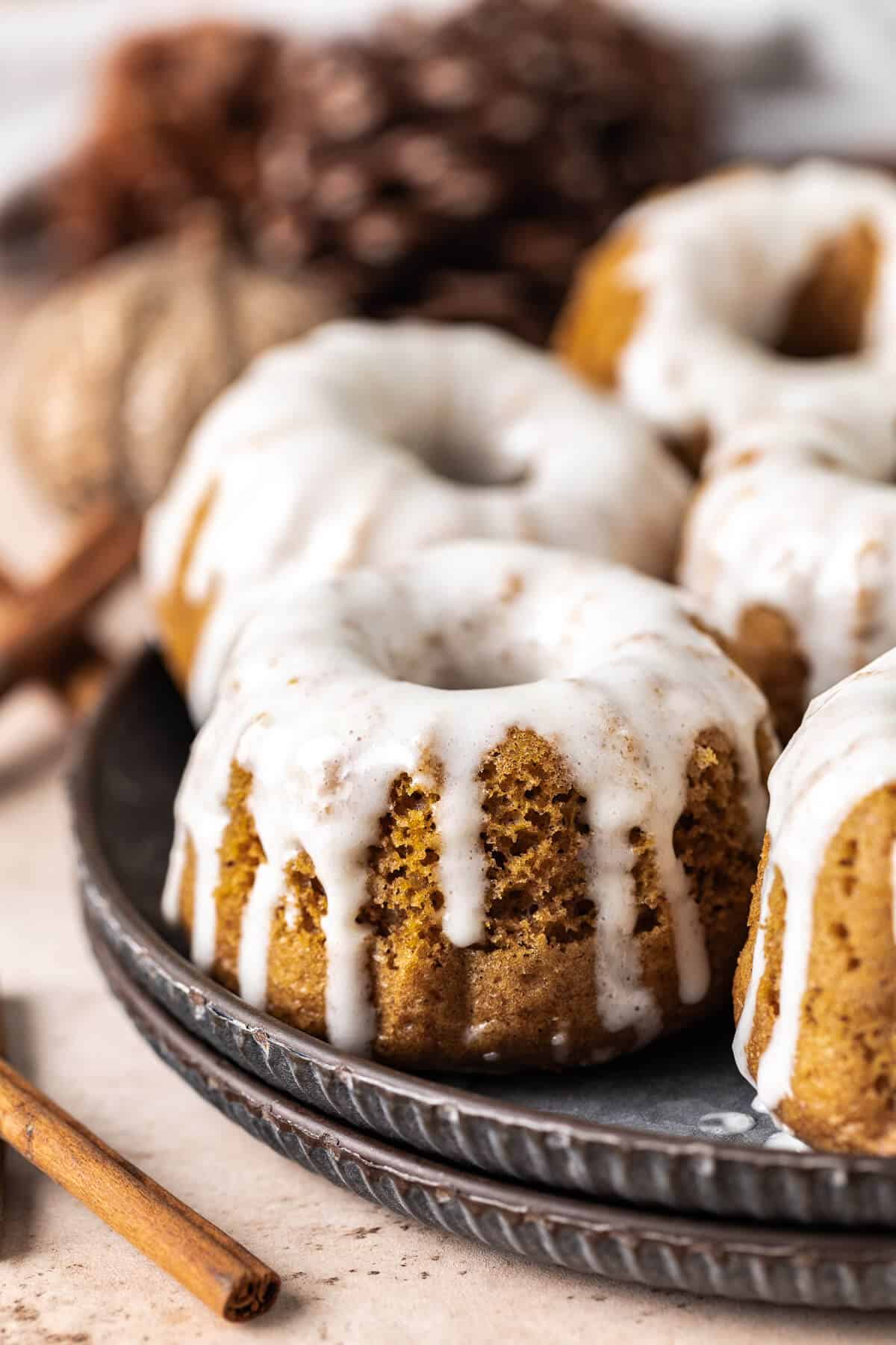 Mini Bundt Cake Pan Pumpkins