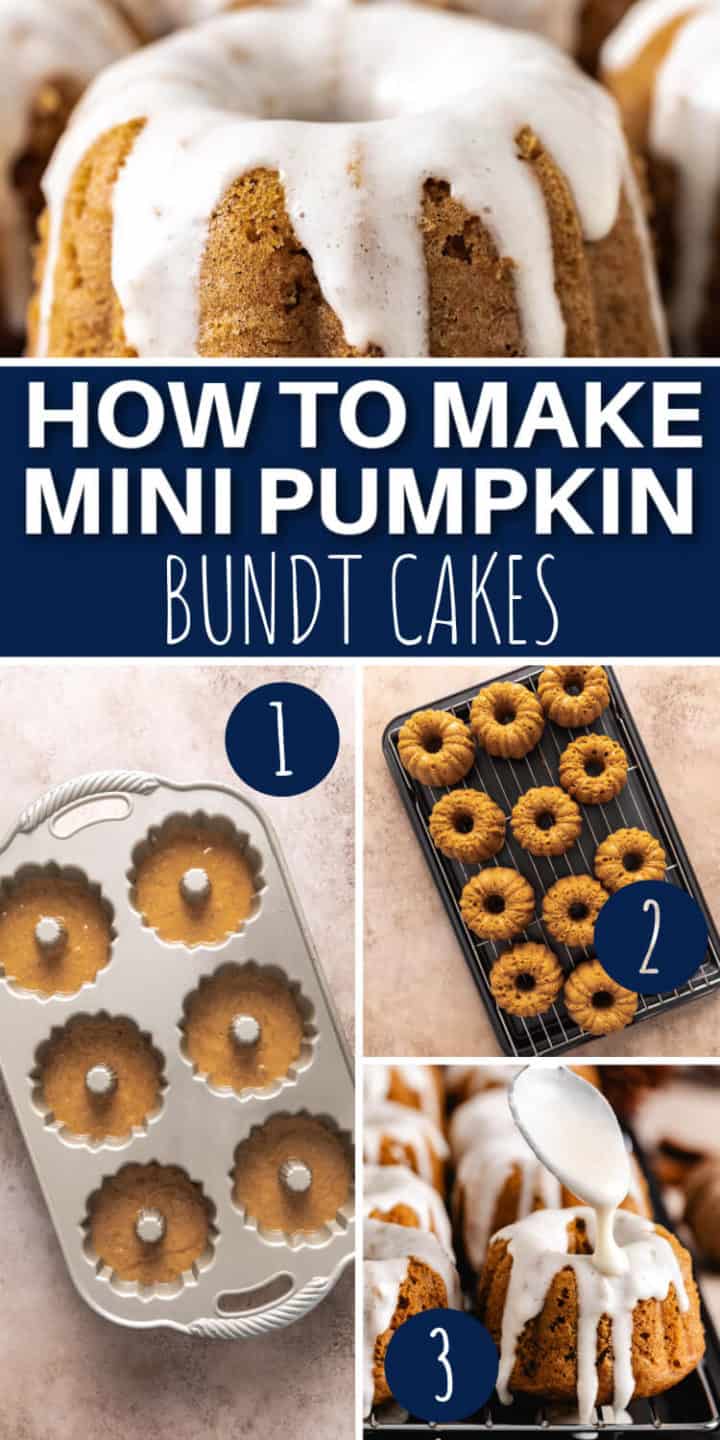 Mini Pumpkin Bundt Cakes Recipe (Video) - Gluesticks Blog