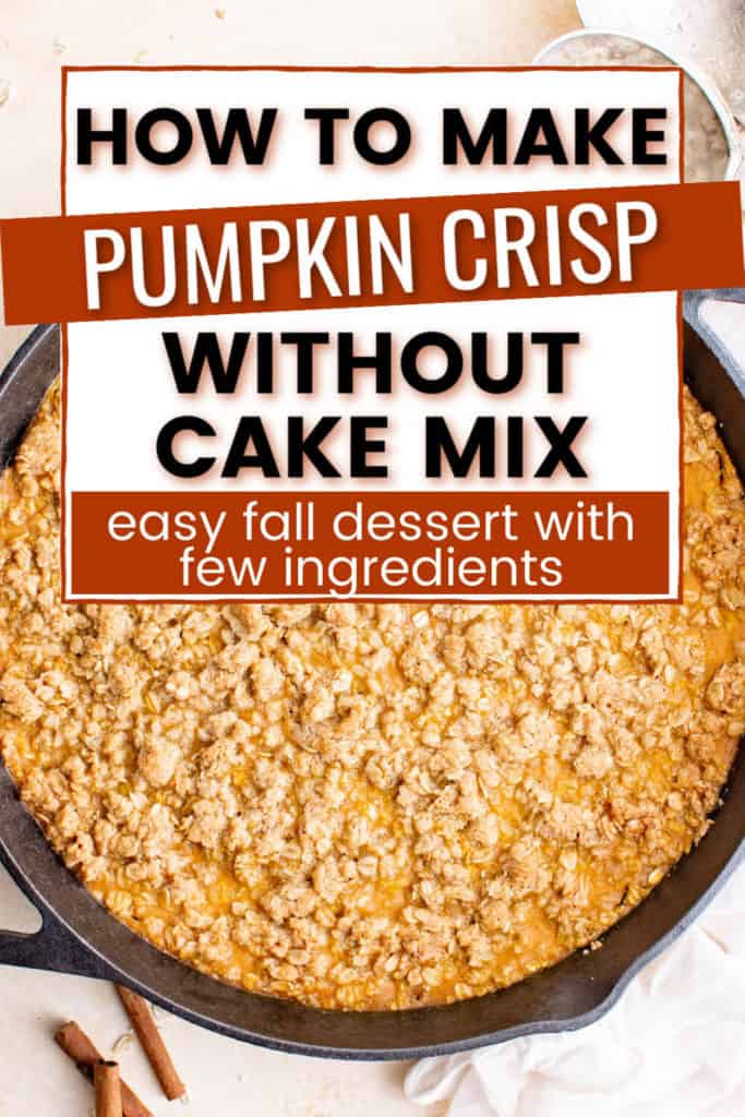 Homemade Pumpkin Crisp Recipe without Cake Mix