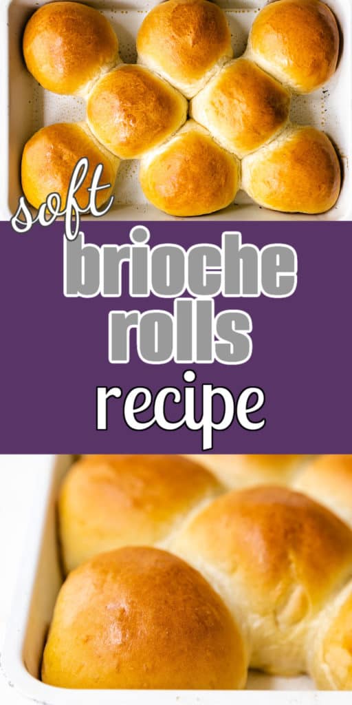 Collage showing two photos of dinner rolls.