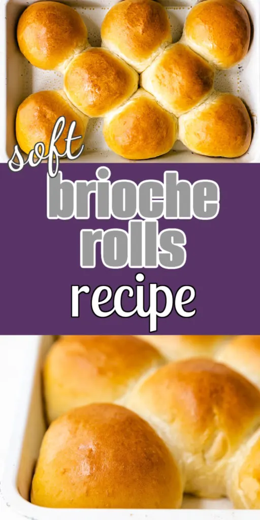 Collage showing two photos of dinner rolls.