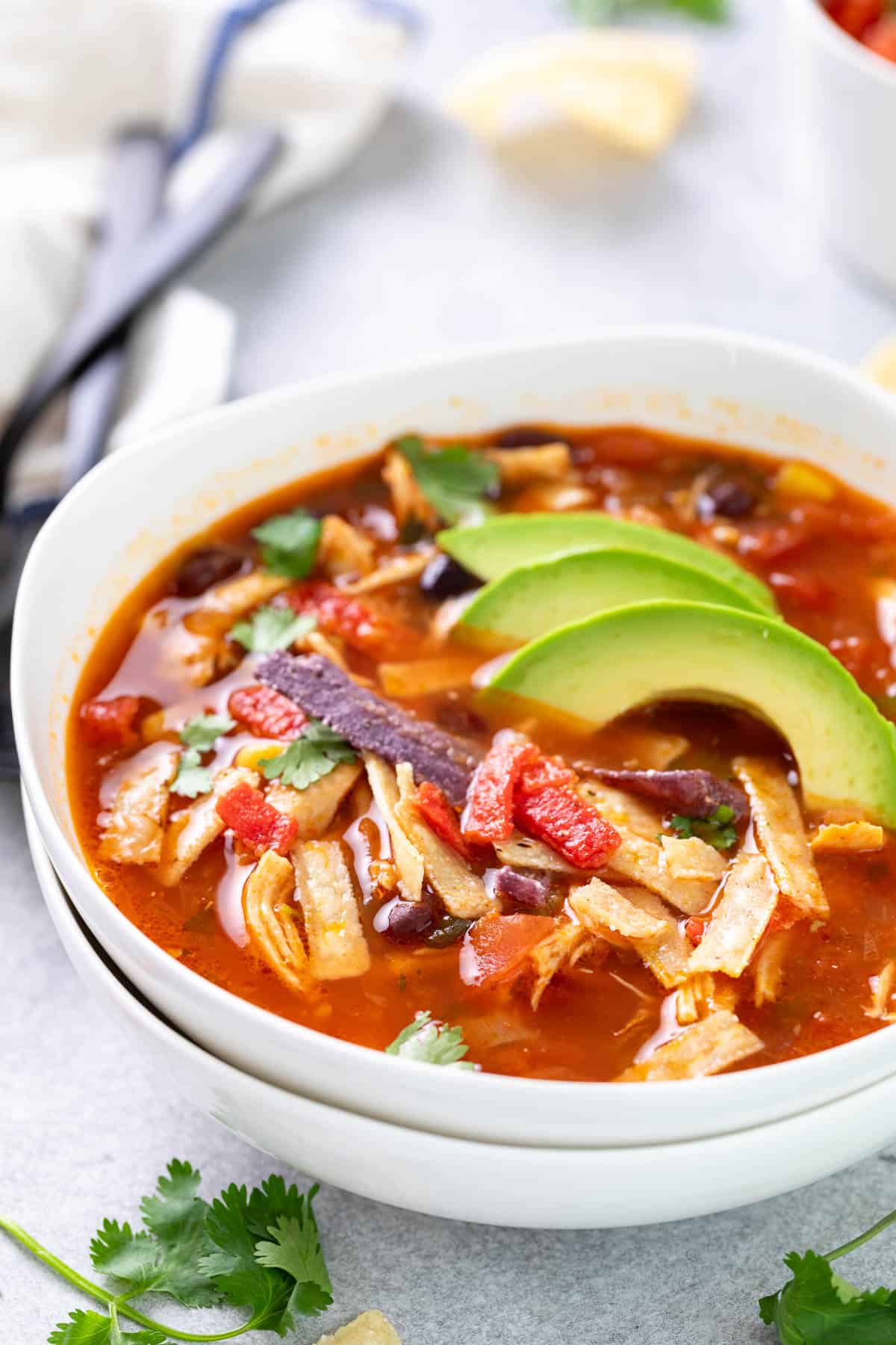 Crock Pot Chicken Tortilla Soup (+Video) - The Country Cook