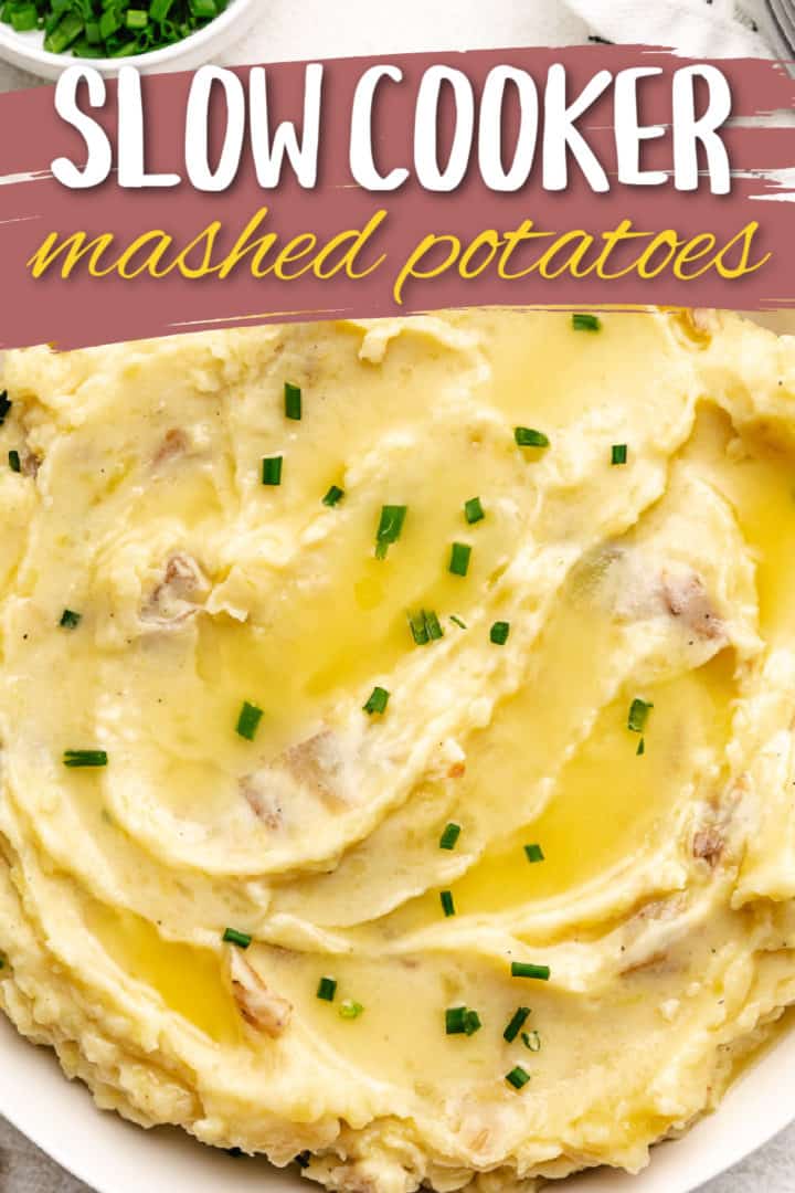 Close up view of potatoes with butter in a bowl.