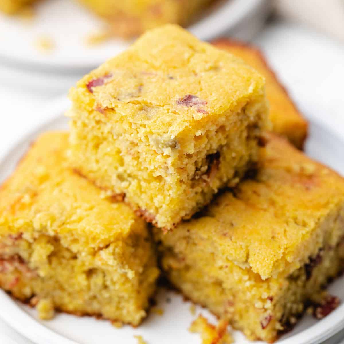 Green chile cornbread