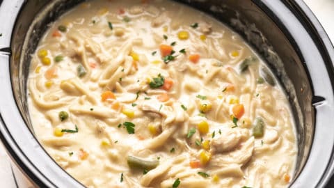 Crockpot creamy store chicken noodle soup