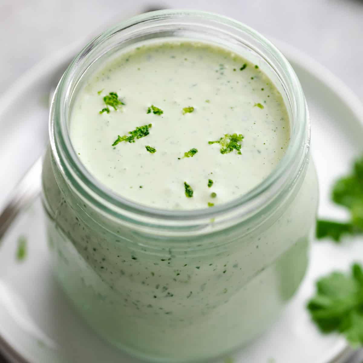 Cilantro lime crema