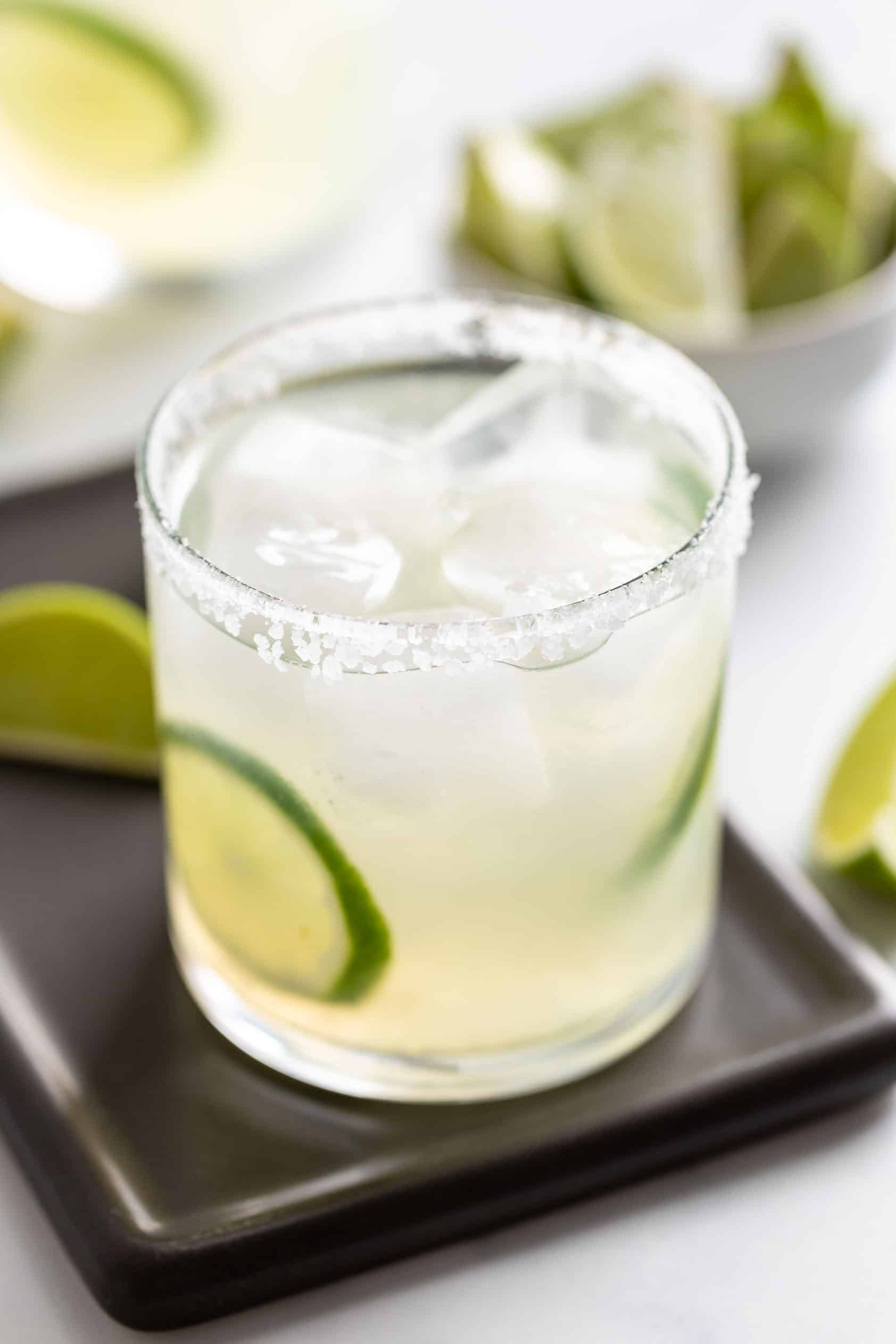 Cocktail with tequila and lime juice.