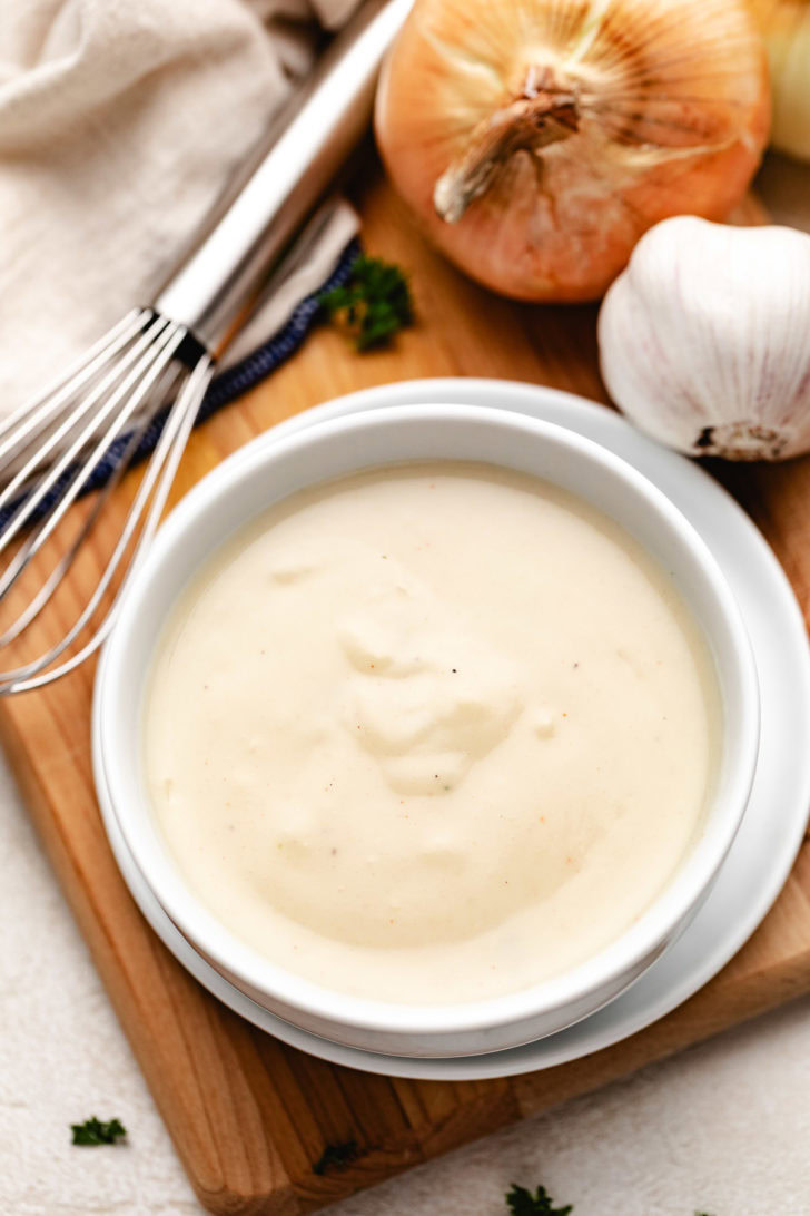 Substitute For Cream Of Chicken Soup Bowl of cream of chicken soup.