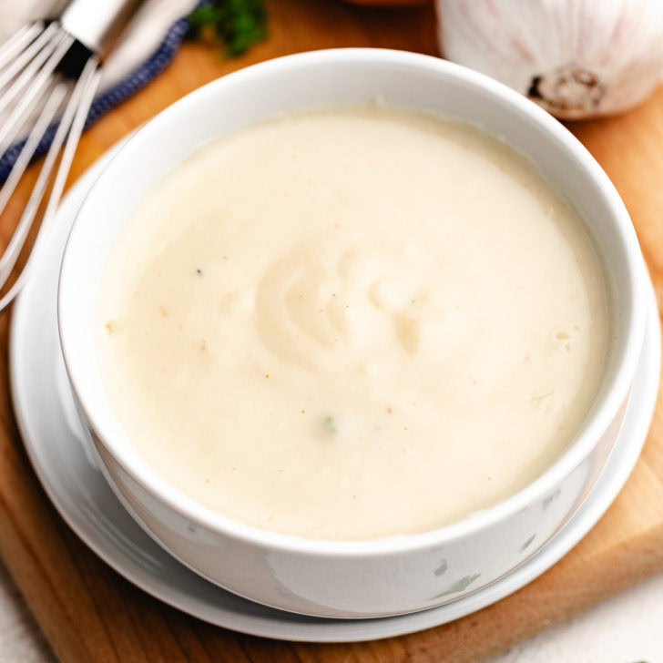 Substitute for cream of chicken soup in a bowl.