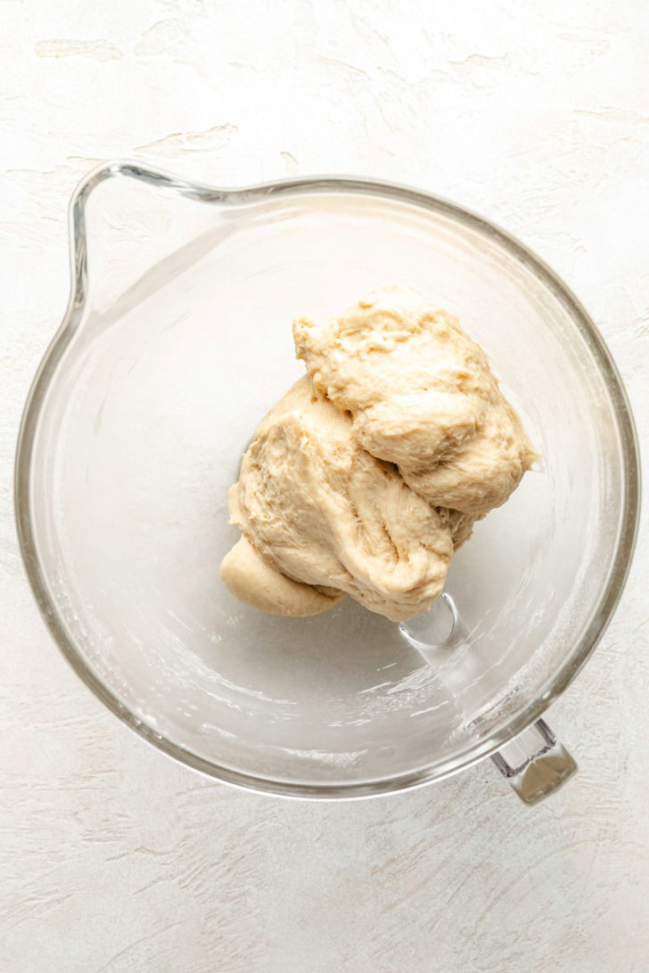 Dough in a bowl.