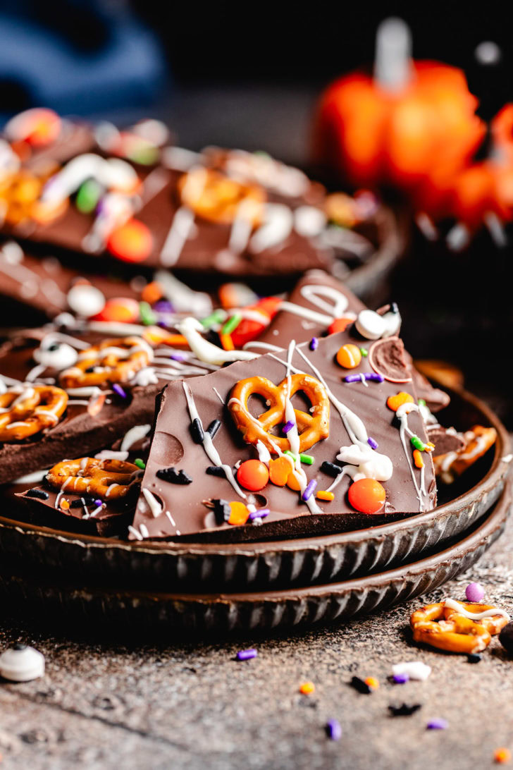Festive candy bark.