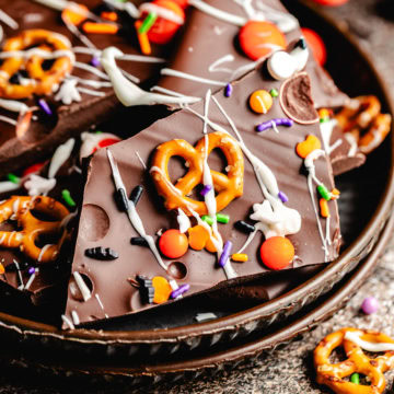 Close up view halloween bark.