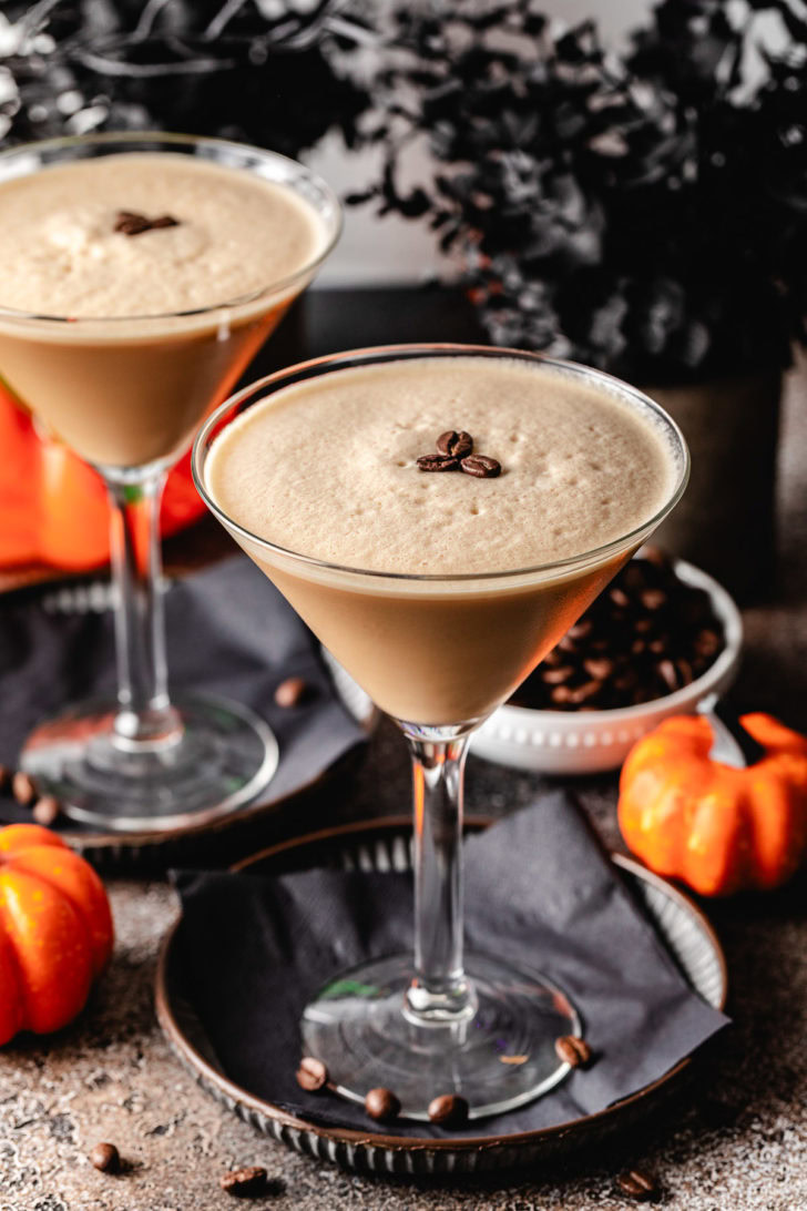 Coffee flavored pumpkin spice martini.