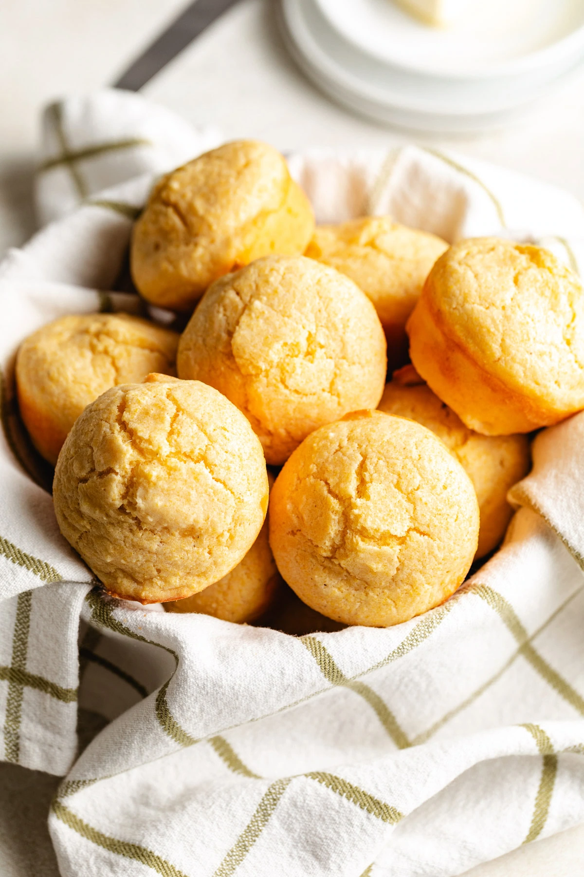 Batch of cornbread muffins.