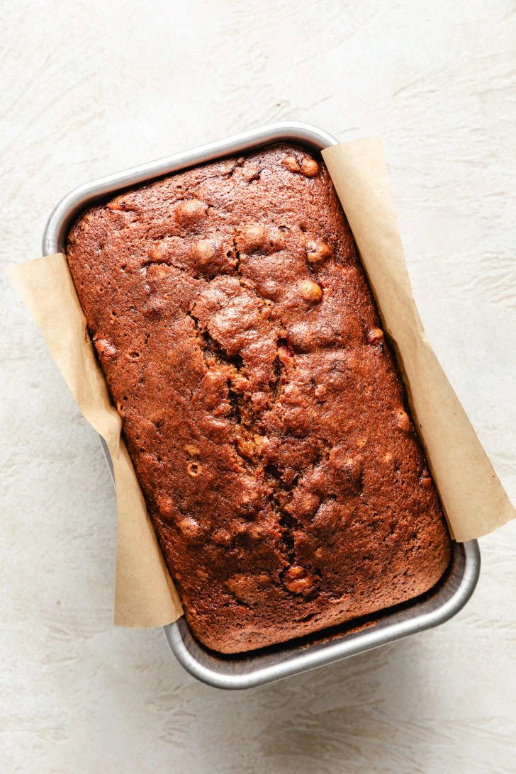 Baked pumpkin cranberry bread.