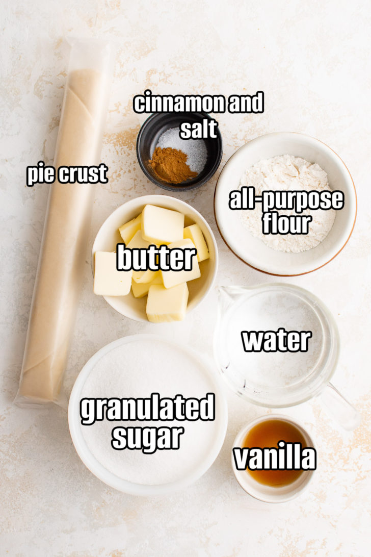 Ingredients for dirty water pie.