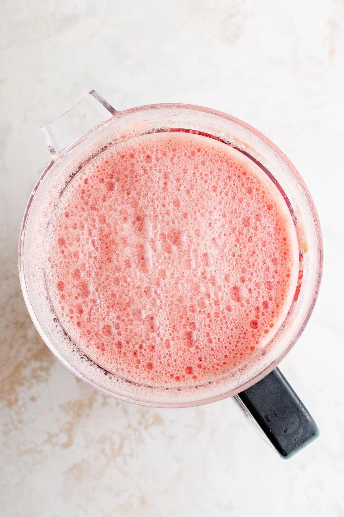 Agua fresca in a blender.