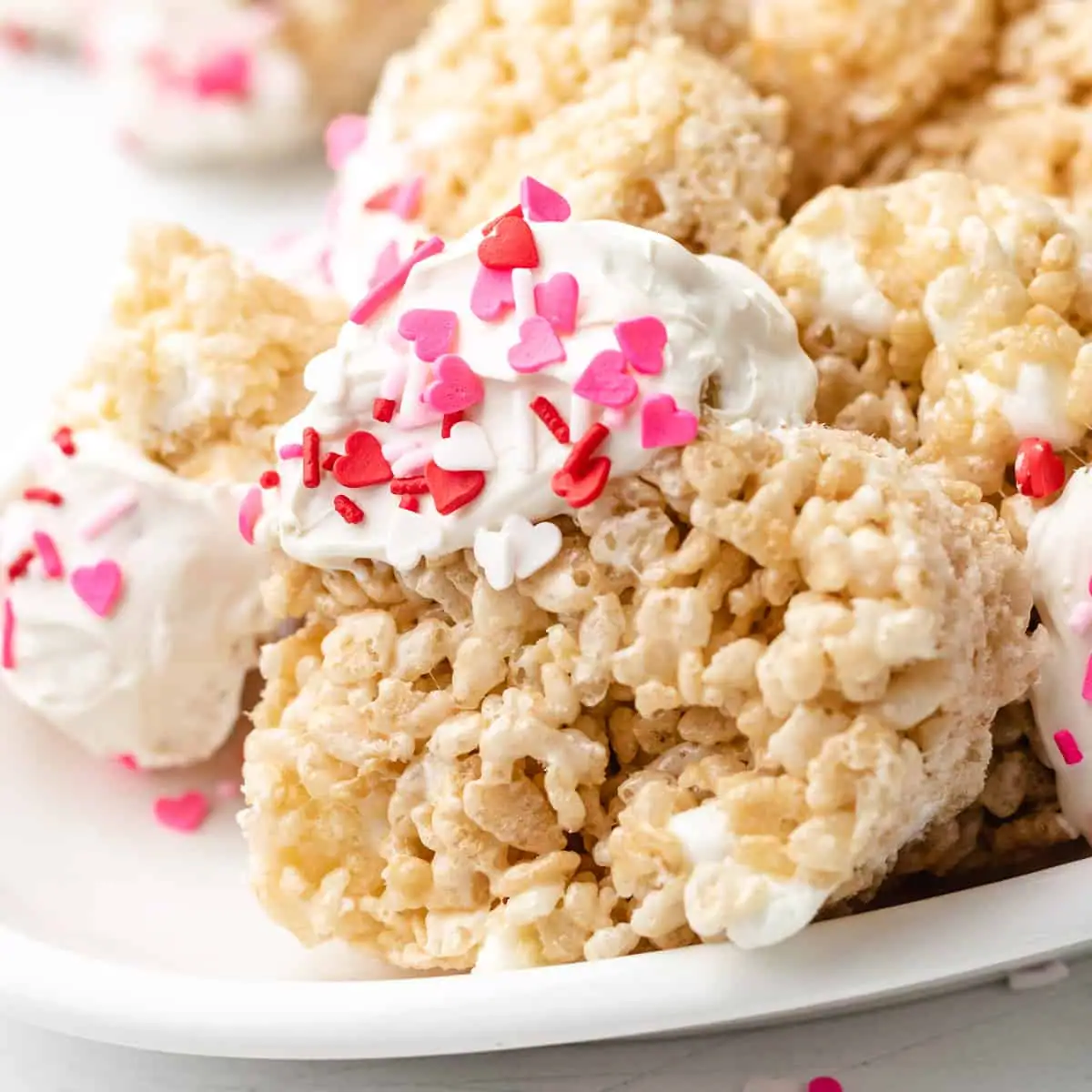 Heart Shaped Rice Krispie Treats