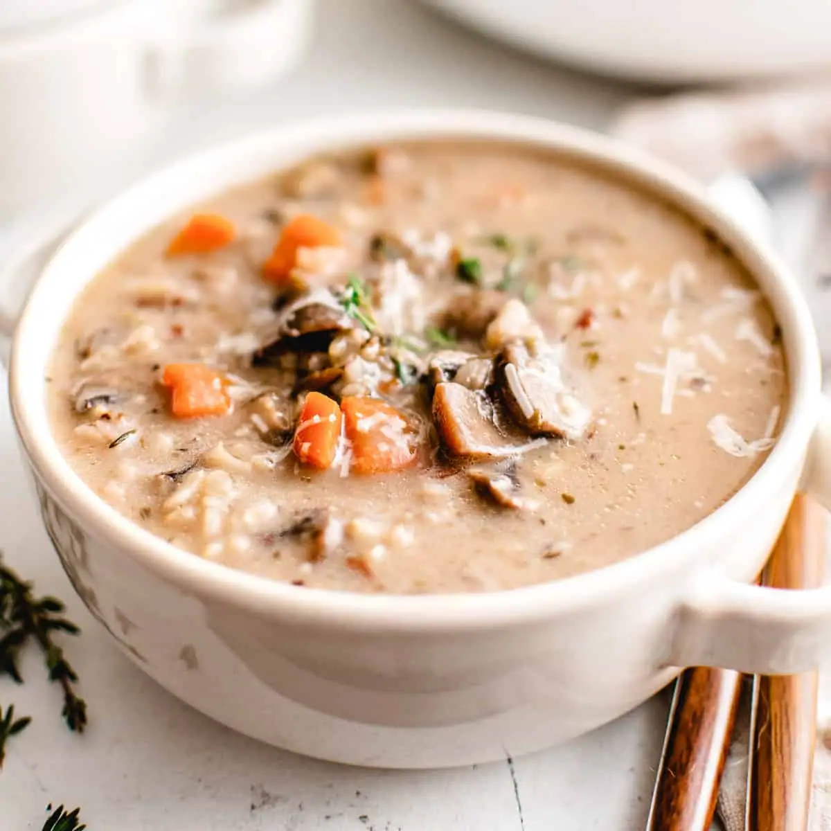 Wild Rice and Mushroom Soup