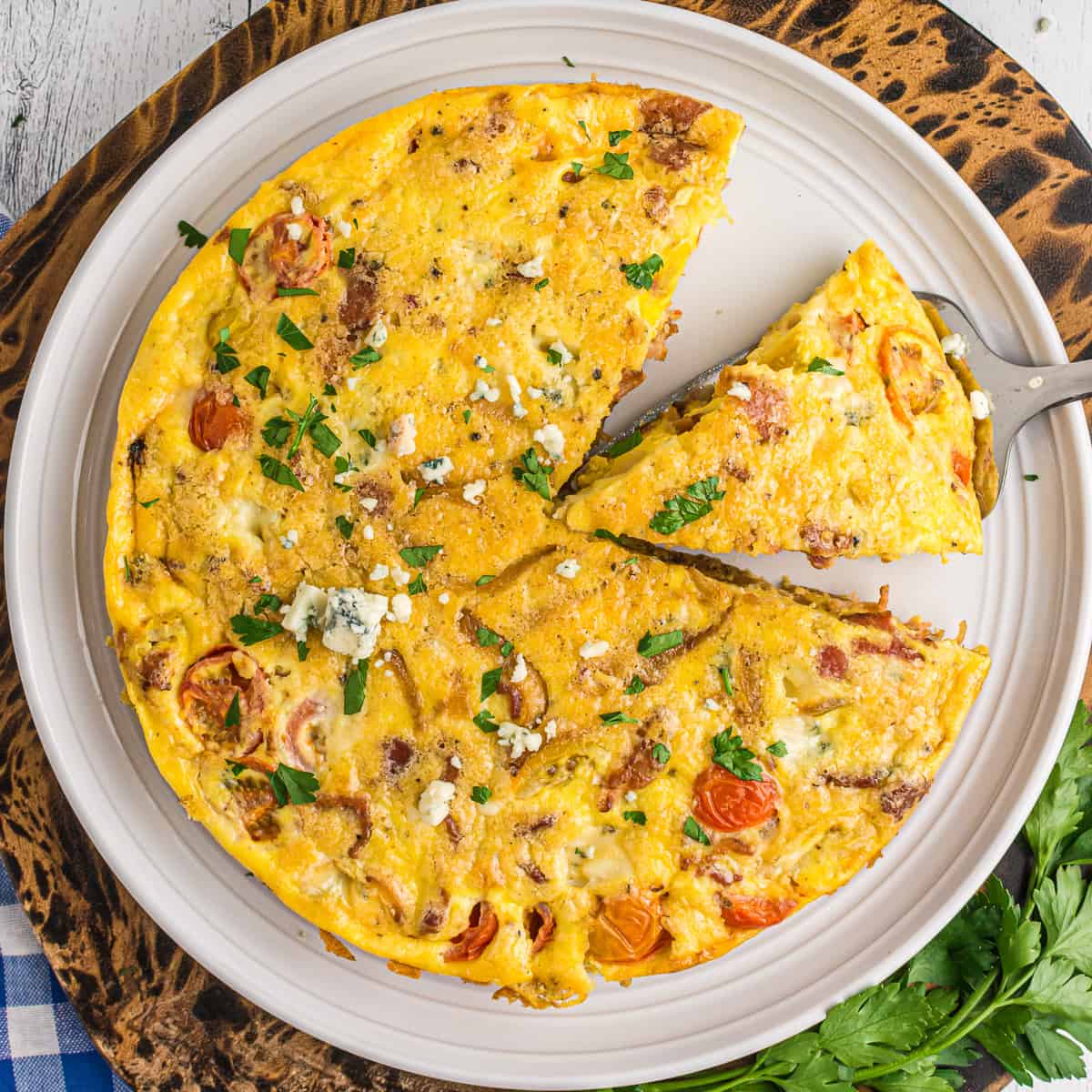 Bacon Bleu Cheese Frittata