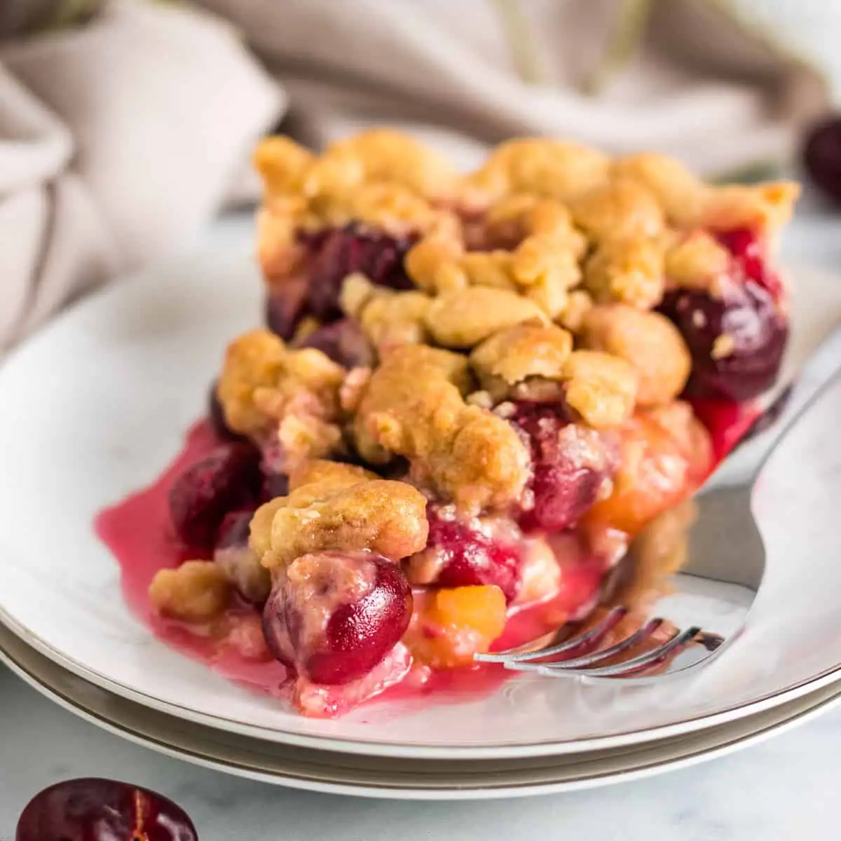 Cherry Crumb Pie