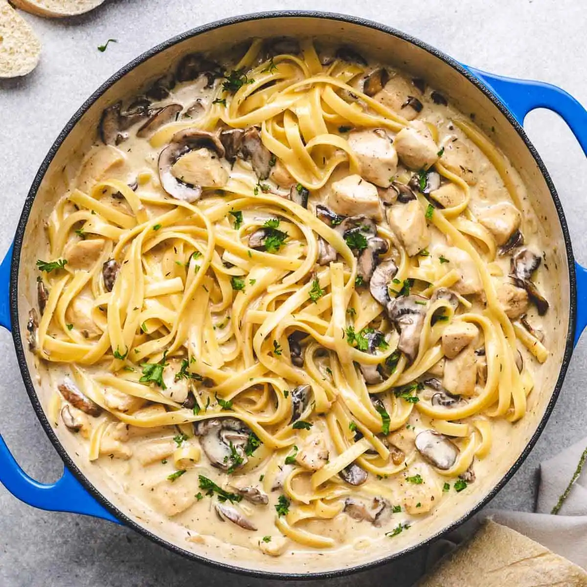 Chicken Mushroom Fettuccine