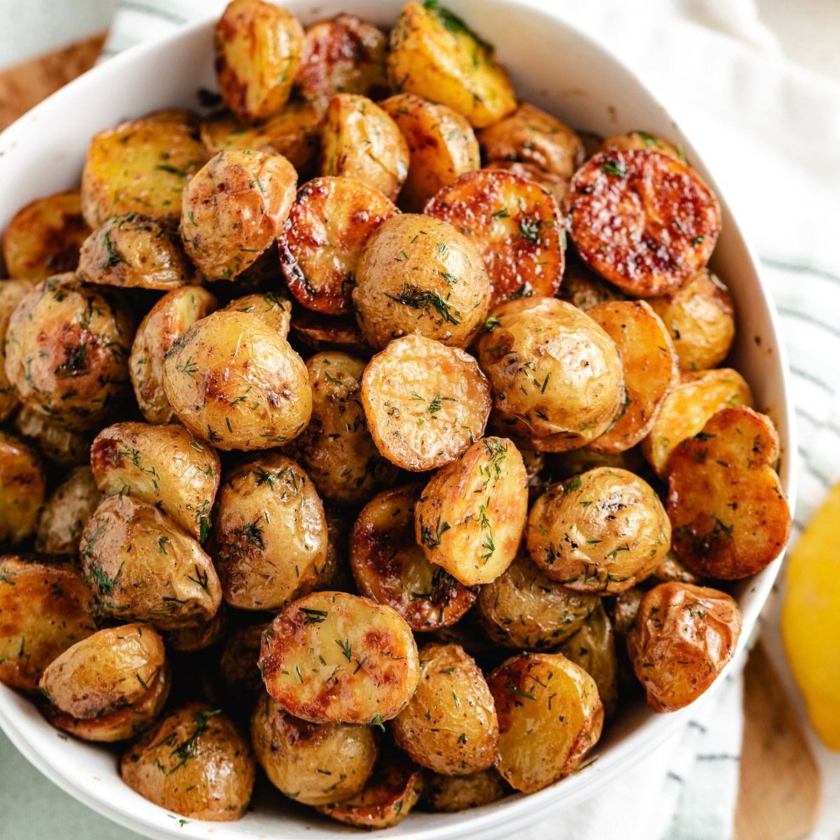 Roasted Lemony Dill Potatoes